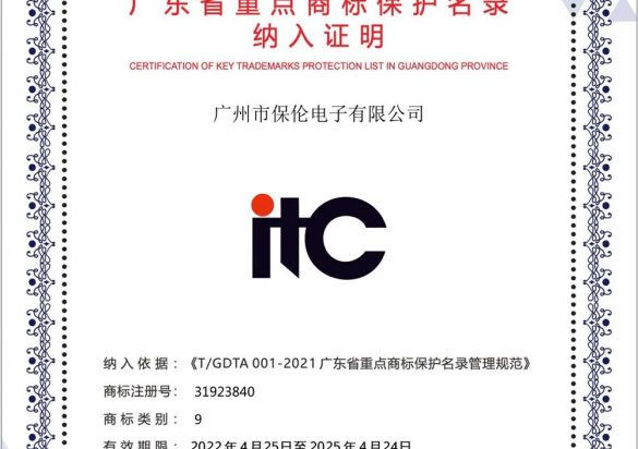 itc Trademark was included in Key Trademark Protection List